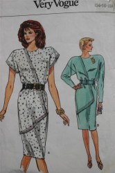 9832 SO EZ VOG LOOSE STRT SS-LS DRESS,OVERLAY PATTERN 8-12